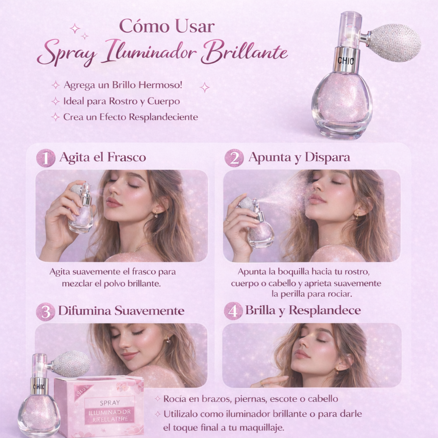 Spray iluminador Glow